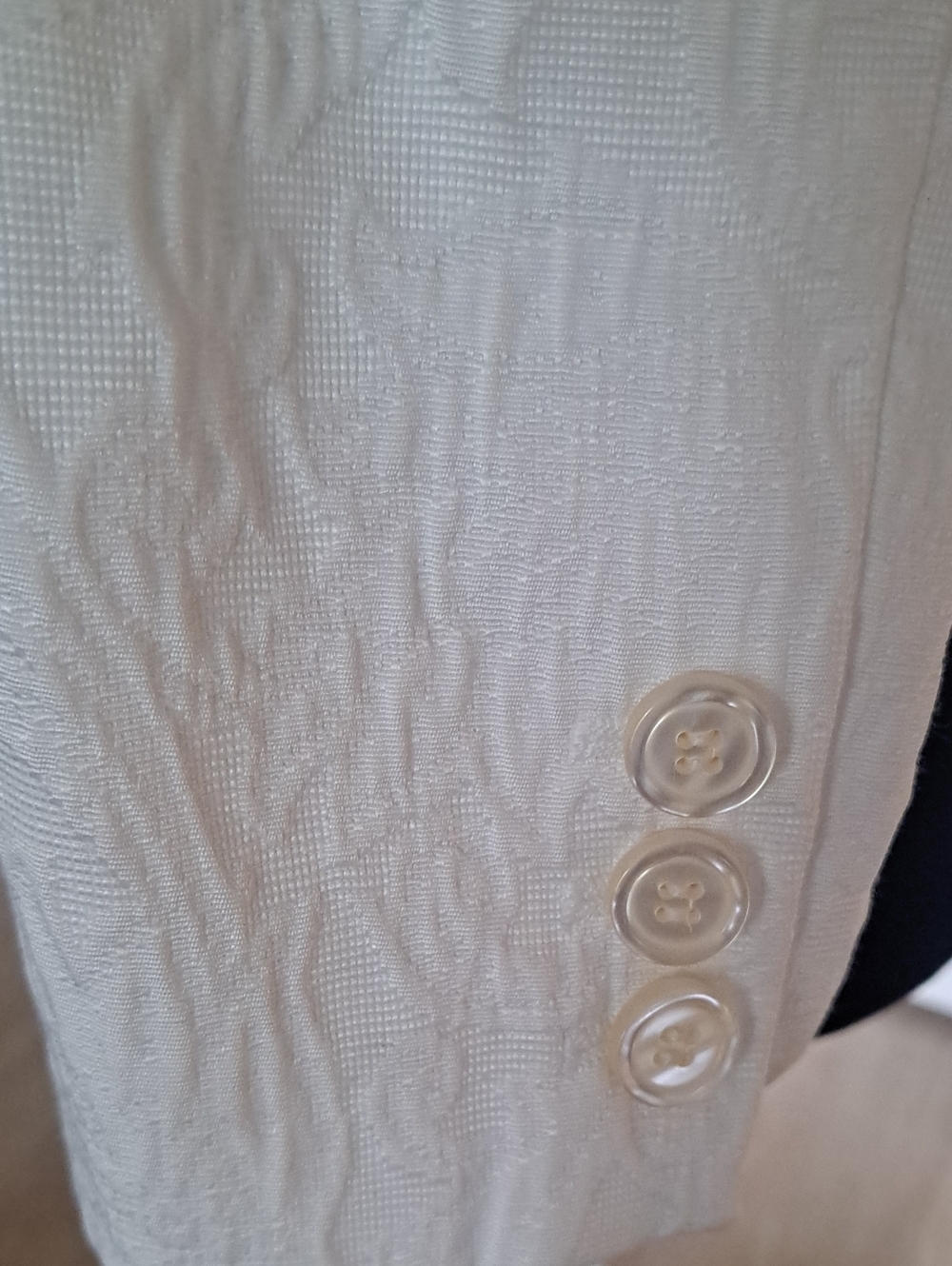 Liz Claiborne Cream Textured Blazer Jacket - Picture 4 of 10